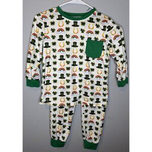 Charming Chandler 6-7t St Patrick’s Day Outfit 2 Piece Unisex Clover Rainbow